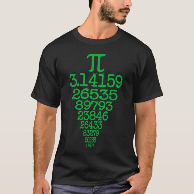 Lycklig Pi Day Math Geek Gift science Tee (Framsida)