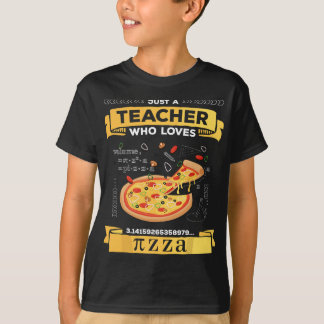 Lycklig Pi Day Math-lärare Student Pizza Älskare P T Shirt