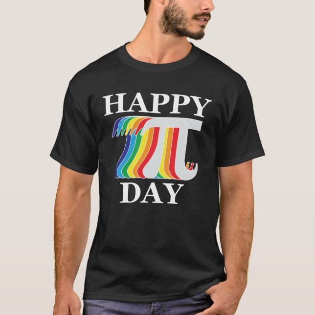 Lycklig Pi Day Math T Shirt (Framsida)