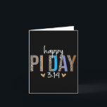 Lycklig Pi Day Mathematics Math Teacher Leopard Pi Kort<br><div class="desc">Lycklig Pi Day Mathematics Math Teacher Leopard Pi 3.14</div>