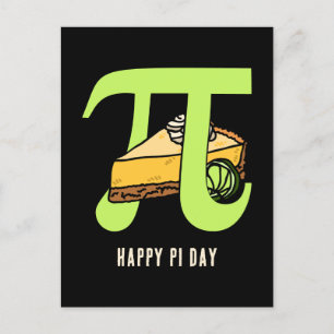 LYCKLIG PI DAY Nyckel Lime Paj Vykort