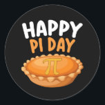 Lycklig Pi Day Paj Mathematics Math Rainbow Runt Klistermärke<br><div class="desc">Lycklig Pi Day Paj Mathematics Math Rainbow</div>