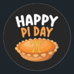 Lycklig Pi Day Paj Mathematics Math Rainbow Runt Klistermärke<br><div class="desc">Lycklig Pi Day Paj Mathematics Math Rainbow</div>