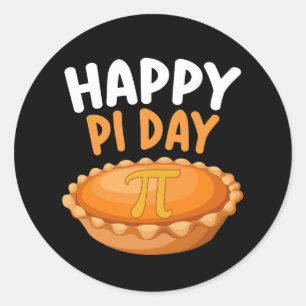 Lycklig Pi Day Paj Mathematics Math Rainbow Runt Klistermärke