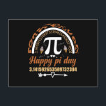 Lycklig Pi Day, Pi 3.14 - Mathematics Pi Symbol Vykort<br><div class="desc">Visa ditt flage och fira i stil den här pi-dagen. En roligt,  nonsens,  geeky math pi-dagskonstruktion för paj älskare,  math studenter,  lärare,  klubb matematiker. Perfekt pi day math vibes design.</div>
