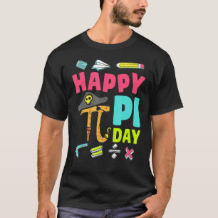 Lycklig Pi Day Pirat Math Teacher Kid Boy Funn T Shirt