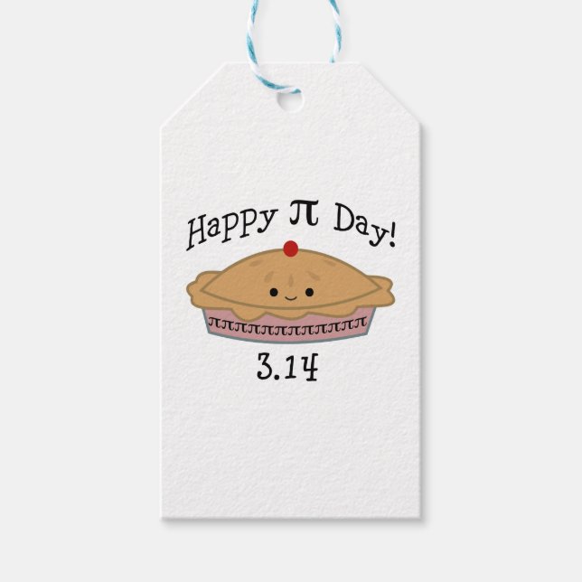 Lycklig Pi Day Presentetikett (Framsidan)