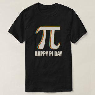 Lycklig Pi Day Retro Vintage Math Teacher Studente T Shirt