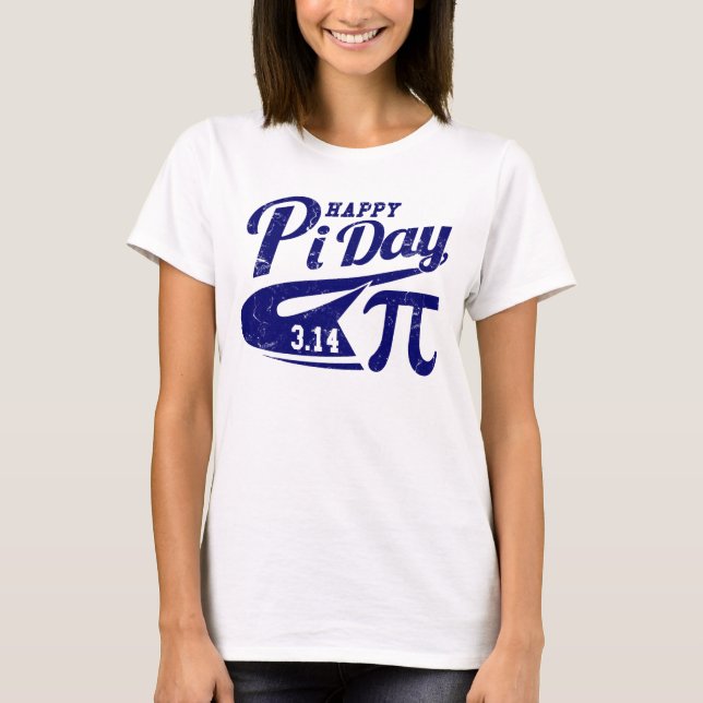 Lycklig Pi Day T-shirt (Framsida)