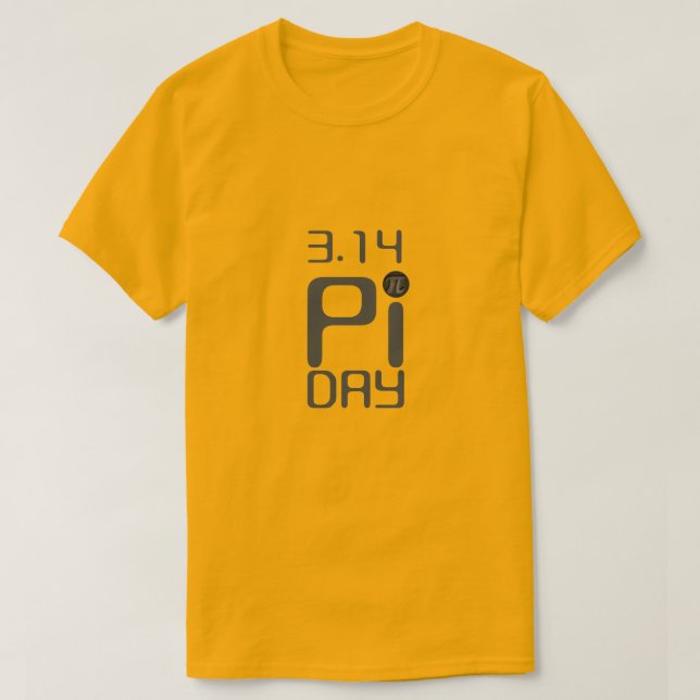 Lycklig Pi Day T Shirt (Design framsida)