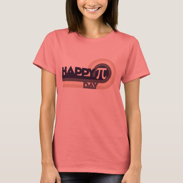 Lycklig Pi Day Tee (Framsida)