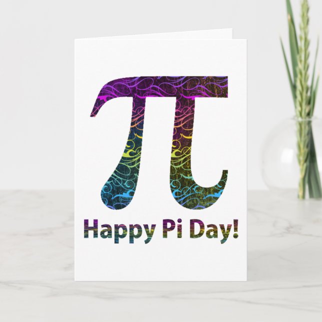 Lycklig Pi Day Tees and Gifts Kort (Framsida)