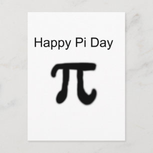 Lycklig Pi Day Vykort