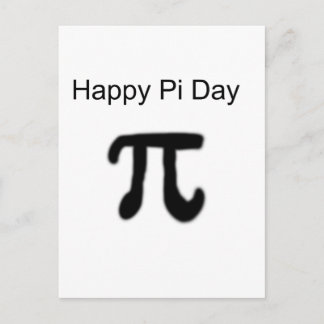 Lycklig Pi Day Vykort