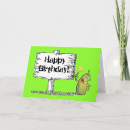 Lycklig Pickle Birthday! Kort