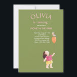 Lycklig Picnic Birthday Kids Girl Garden Party Inbjudningar<br><div class="desc">Visa din uppskattning med den här roligten och det söta barnen-inbjudan. En tankfull gest efter händelse. Den här roligten och det söta barnen på födelsedag har en glatt liten flicka som håller en ballong med en fågel som är insatt överst. En del av "Bird on Balloon"-samlingen gläder sig säkert åt...</div>