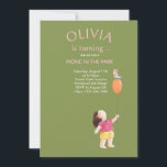 Lycklig Picnic Birthday Kids Girl Garden Party Inbjudningar<br><div class="desc">Visa din uppskattning med den här roligten och det söta barnen-inbjudan. En tankfull gest efter händelse. Den här roligten och det söta barnen på födelsedag har en glatt liten flicka som håller en ballong med en fågel som är insatt överst. En del av "Bird on Balloon"-samlingen gläder sig säkert åt...</div>