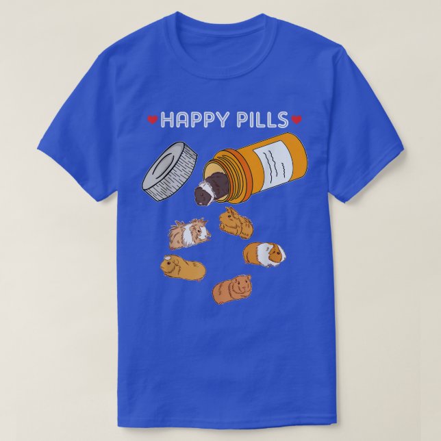 Lycklig Pill Guinea Gris T-Shirt (Design framsida)