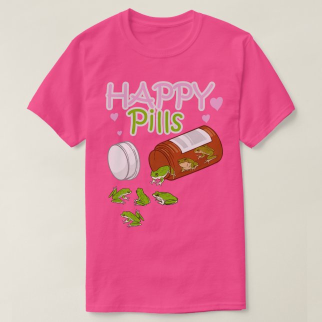 Lycklig Piller Frog 1 T Shirt (Design framsida)