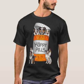 Lycklig Pills Australian shepherd T Shirt