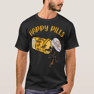 Lycklig Pills Dachshund Hund i kärlek hundar T Shirt