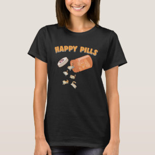 Lycklig Pills Exotic Shorthair Cat Kattdjur Humor T Shirt