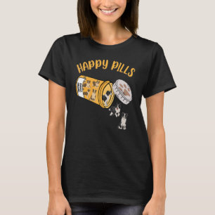 Lycklig Pills Gräns Collie Hund T Shirt