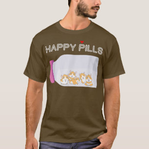 Lycklig Pills Guinea Gris för ägare av marinväxter T Shirt