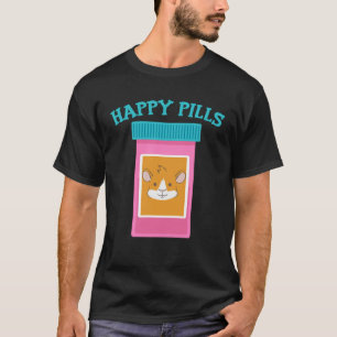 Lycklig Pills Medicinering Capsule Guinea Gris T Shirt