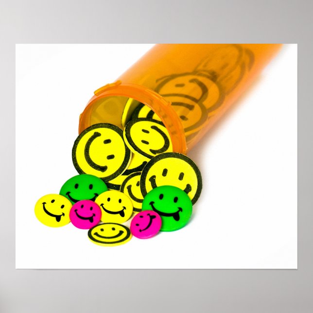 Lycklig Pills Poster (Framsidan)