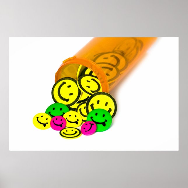 Lycklig Pills Poster (Framsidan)