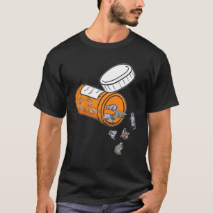 Lycklig Pills Raccoon T. - Älskare-presenter från T Shirt