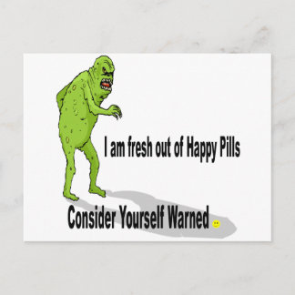 Lycklig Pills Vykort