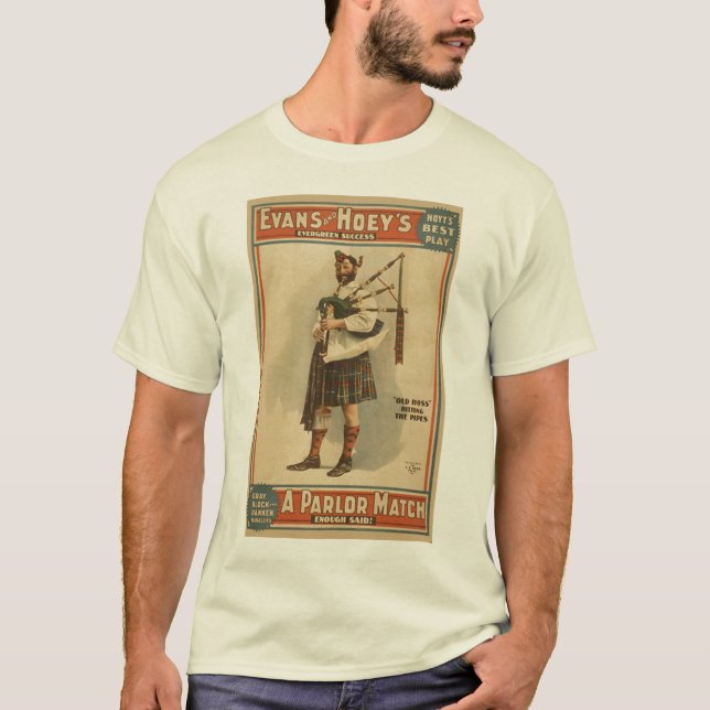 Lycklig pipblåsare t-shirt (Framsida)