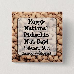 Lycklig Pistachio Nöt Dag 26 februari Knapp