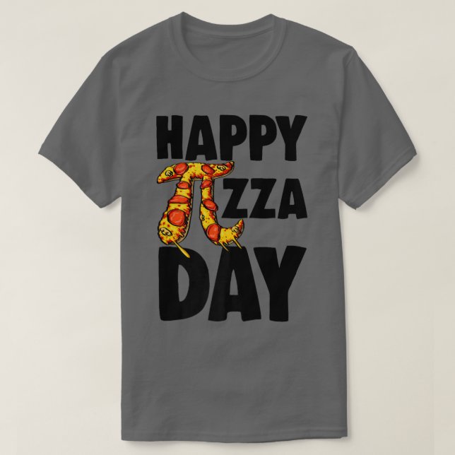 Lycklig Pizza Dag 3 T Shirt (Design framsida)