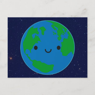 Lycklig Planet Earth Vykort