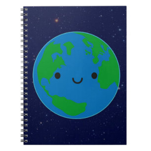 Lycklig planetjord anteckningsbok