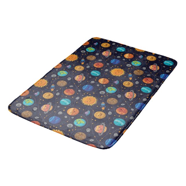 Lycklig Planets Bath Mat Badrumsmatta (Vinklad)
