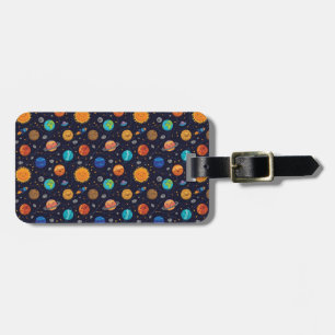 Lycklig Planets Luggage Tag Bagagebricka