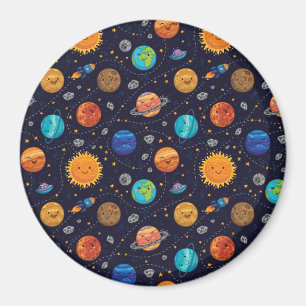 Lycklig Planets Magnet