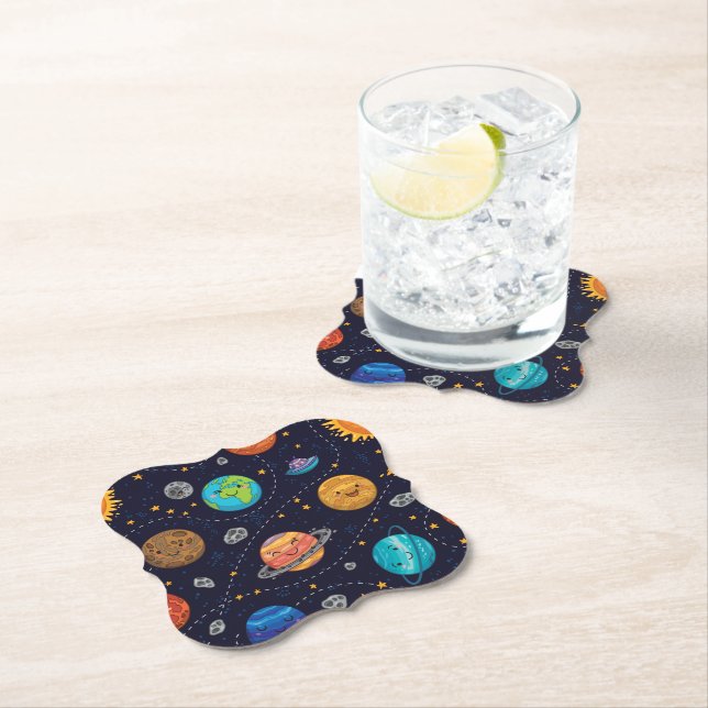 Lycklig Planets Underlägg Papper (Insitu)