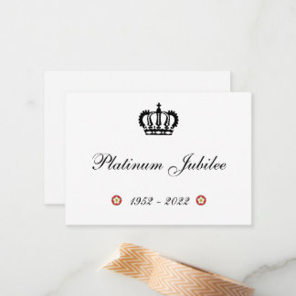 Lycklig Platinum Jubilee Foleting Card Anteckningskort
