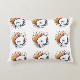 Lycklig Play Flame Design Prydnadskudde