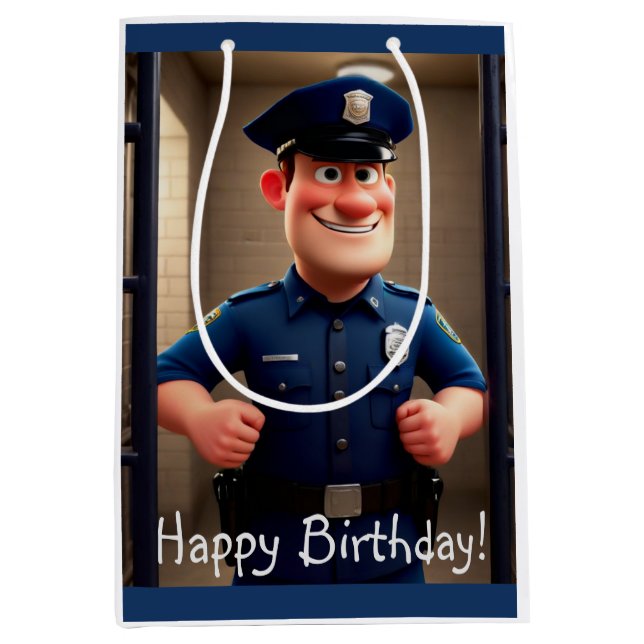Lycklig Policeman Birthday (Framsidan)