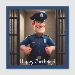 Lycklig Policeman Birthday