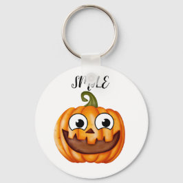 Lycklig polka dots pumpa thanksgiving nyckelring