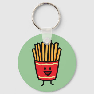 Lycklig pommes frites nyckelring