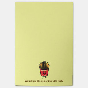 Lycklig pommes frites post-it block