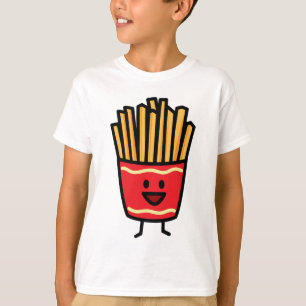 Lycklig pommes frites tee shirt